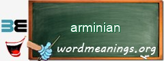 WordMeaning blackboard for arminian